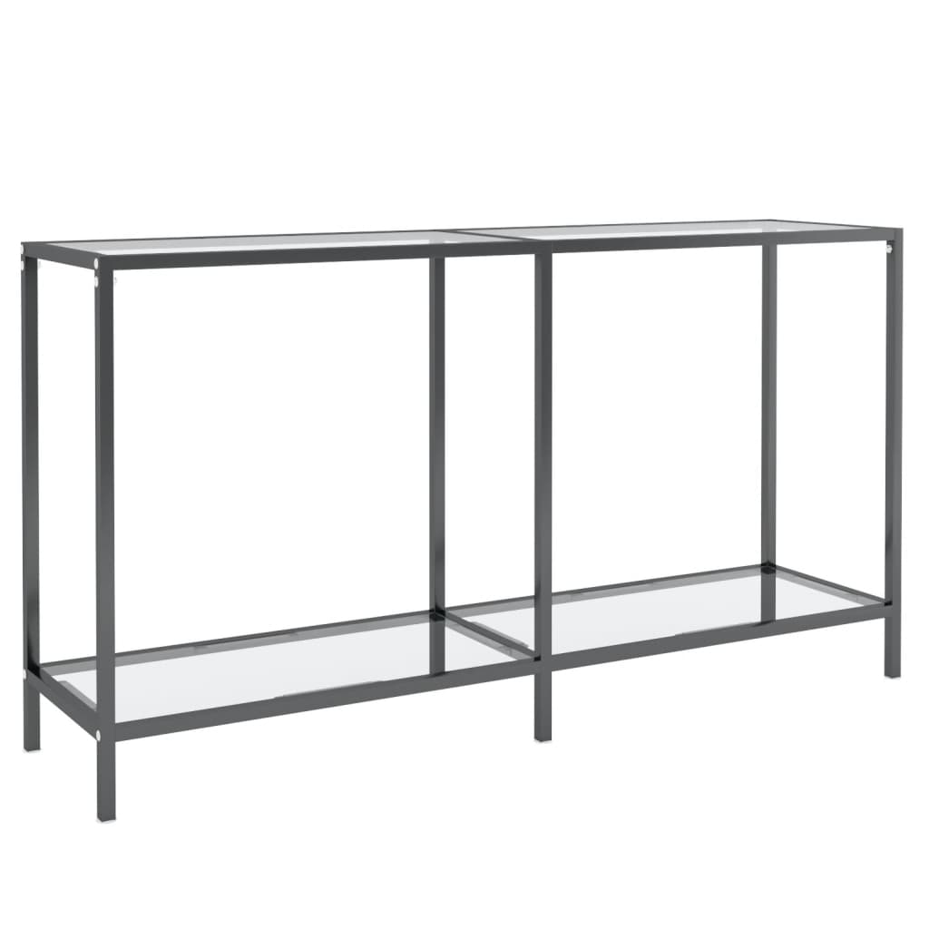 Console Table Transparent 140x35x75.5 cm Tempered Glass - Newstart Furniture