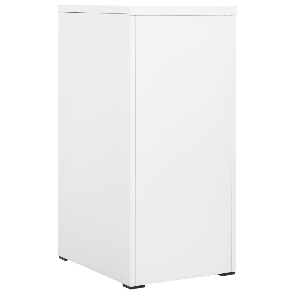 Filing Cabinet White 46x62x102.5 cm Steel - Newstart Furniture