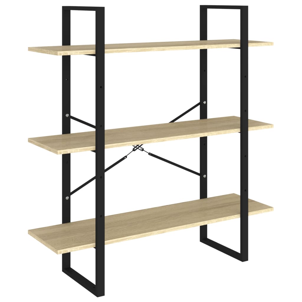 Book Cabinet Sonoma Oak 100x30x105 cm Engineered Wood - Newstart Furniture