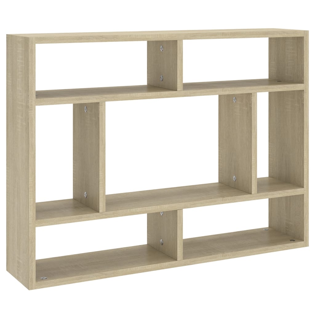 Wall Shelf Sonoma Oak 75x16x55 cm Engineered Wood - Newstart Furniture