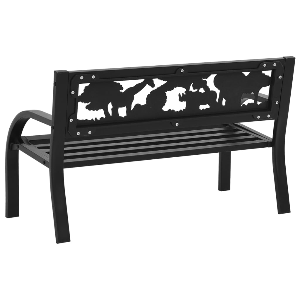 Children Garden Bench 86 cm Steel - Newstart Furniture