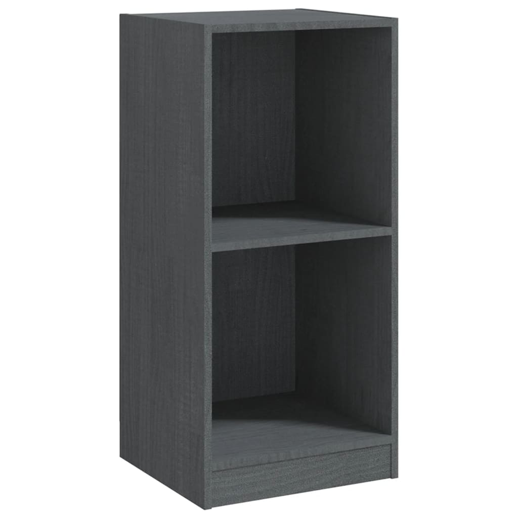 Side Cabinet Grey 35.5x33.5x76 cm Solid Pinewood - Newstart Furniture
