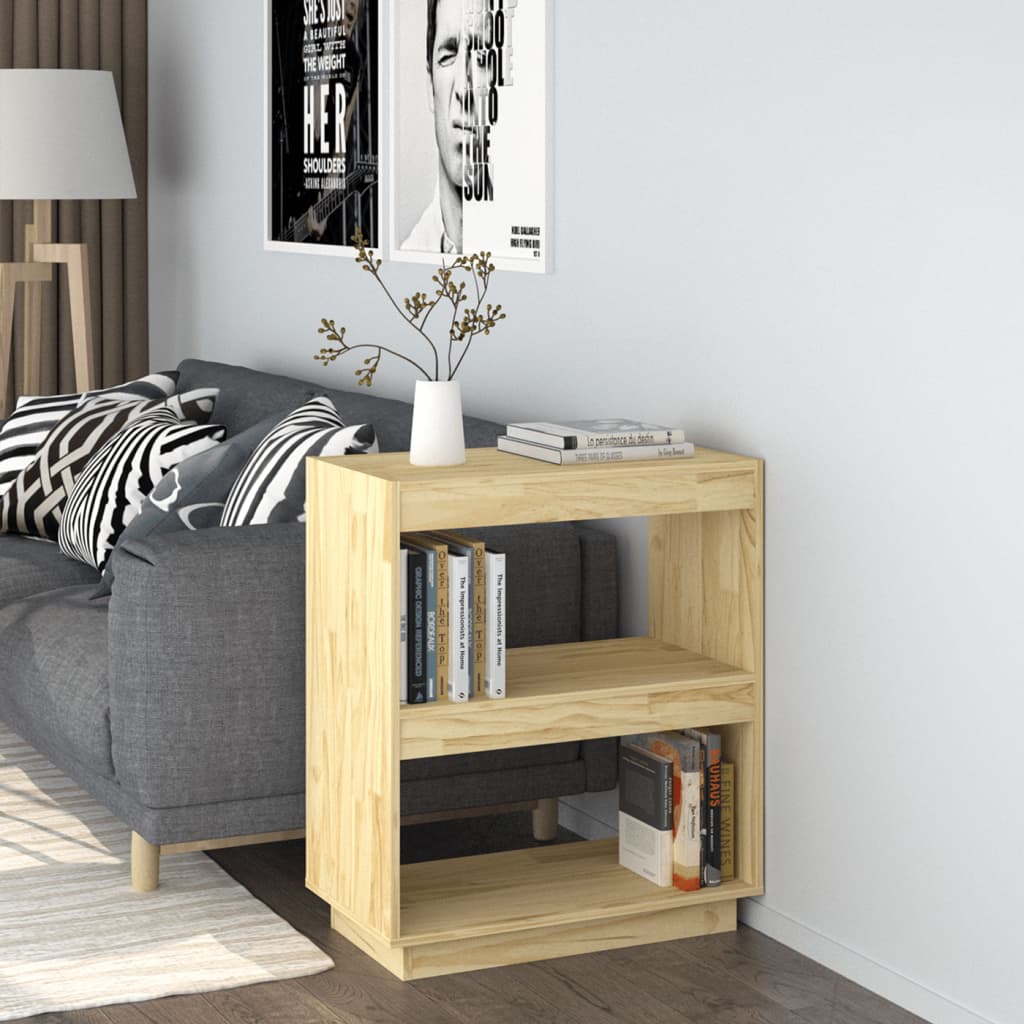 Book Cabinet 60x35x71 cm Solid Pinewood - Newstart Furniture