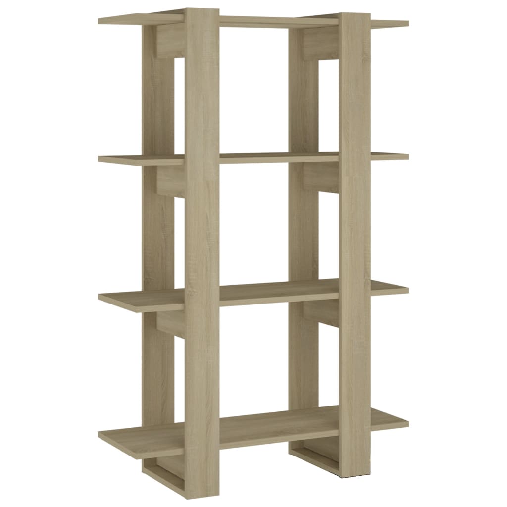 Book Cabinet/Room Divider Sonoma Oak 80x30x123.5 cm - Newstart Furniture