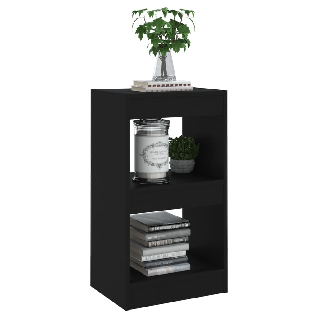 Book Cabinet/Room Divider Black 40x30x72 cm - Newstart Furniture