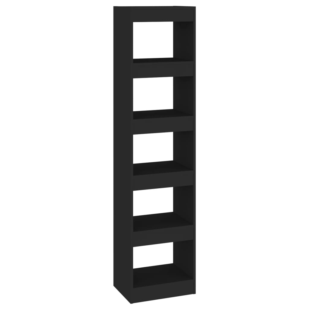 Book Cabinet/Room Divider Black 40x30x166 cm - Newstart Furniture