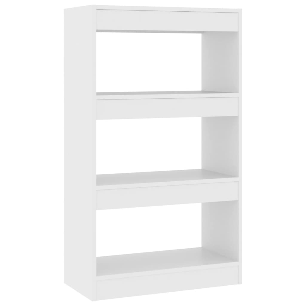 Book Cabinet/Room Divider White 60x30x103 cm Engineered Wood - Newstart Furniture
