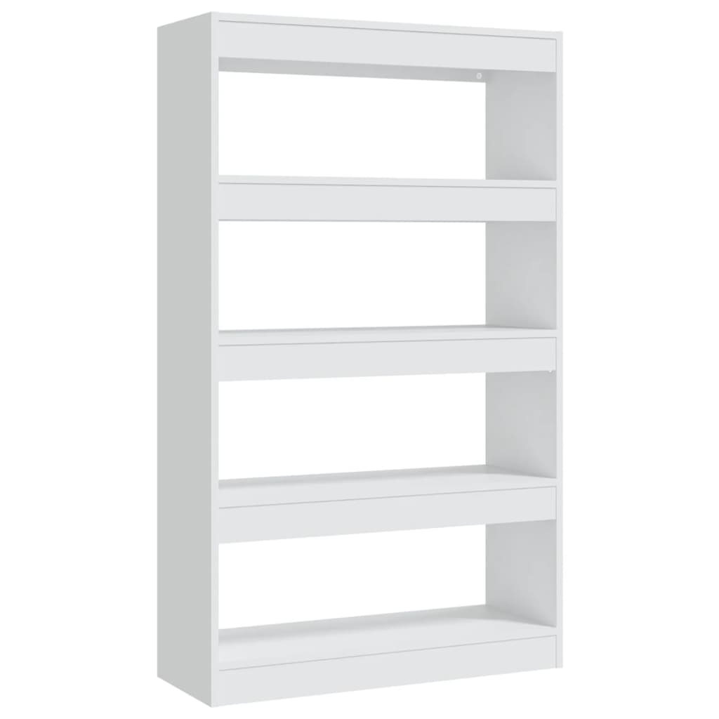 Book Cabinet/Room Divider White 80x30x135 cm Engineered Wood - Newstart Furniture