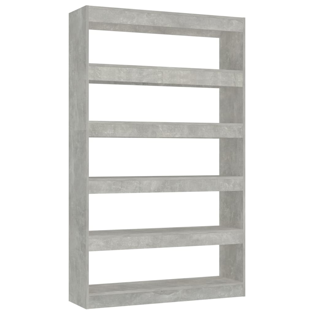 Book Cabinet/Room Divider Concrete Grey 100x30x166 cm - Newstart Furniture
