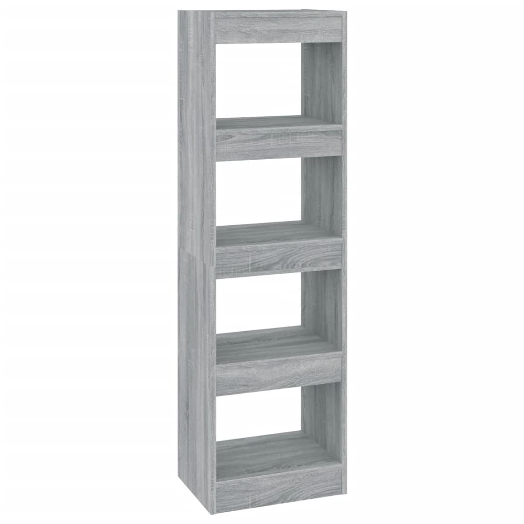 Book Cabinet/Room Divider Grey Sonoma 40x30x135 cm - Newstart Furniture