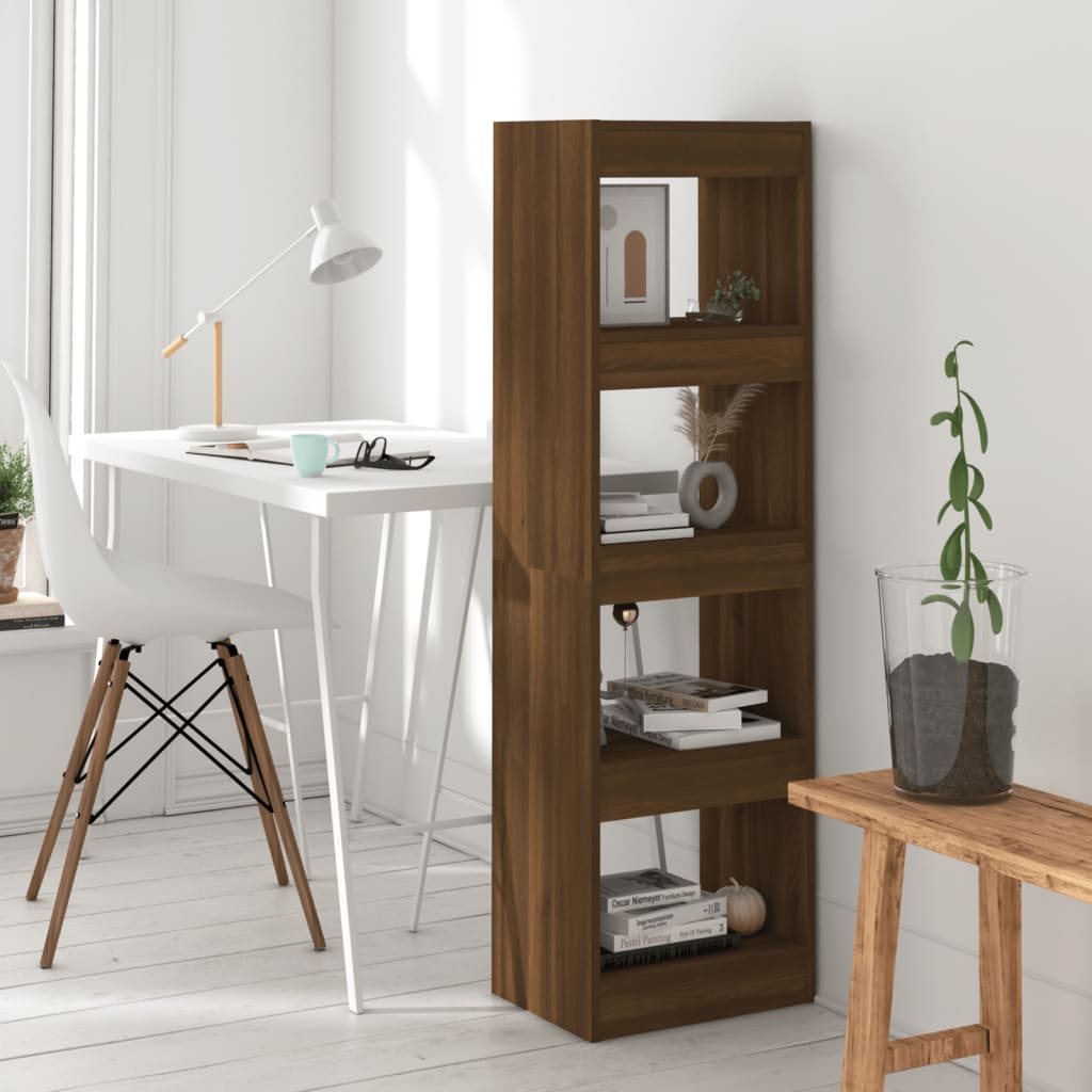 Book Cabinet/Room Divider Brown Oak 40x30x135 cm - Newstart Furniture