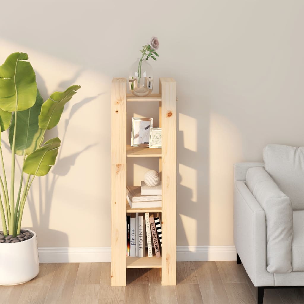 Book Cabinet/Room Divider 41x35x125 cm Solid Wood Pine - Newstart Furniture