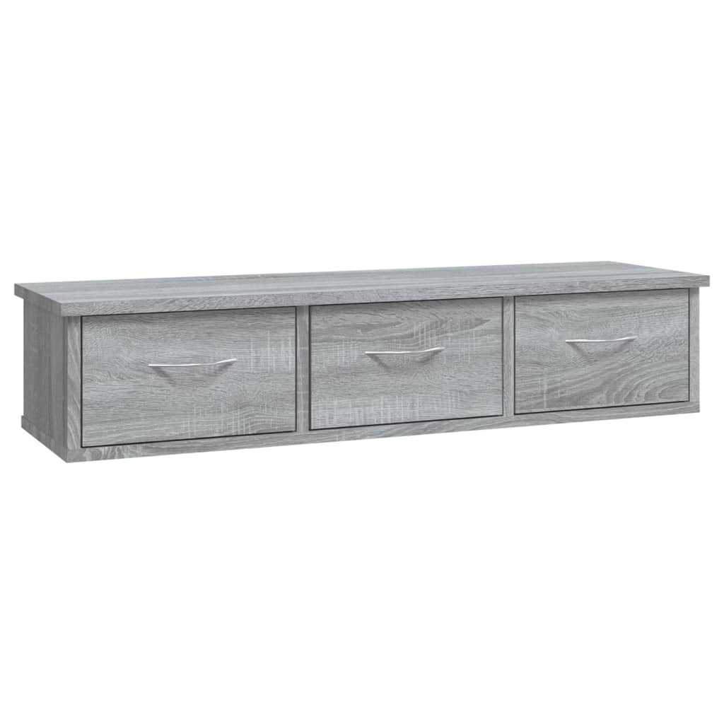 Wall Cabinet Grey Sonoma 88x26x18.5 cm Engineered Wood - Newstart Furniture