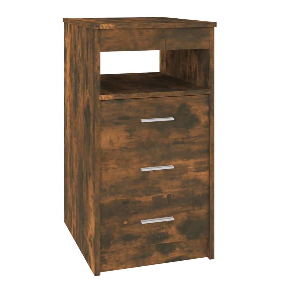 Drawer Cabinet Smoked Oak 40x50x76 cm Engineered Wood - Newstart Furniture