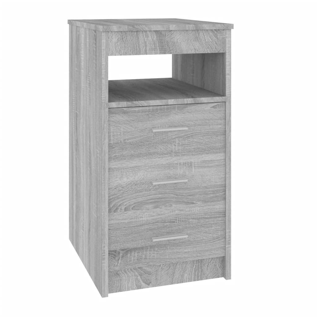 Drawer Cabinet Grey Sonoma 40x50x76 cm Engineered Wood - Newstart Furniture