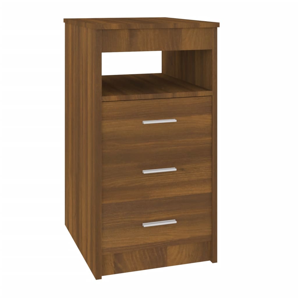 Drawer Cabinet Brown Oak 40x50x76 cm Engineered Wood - Newstart Furniture