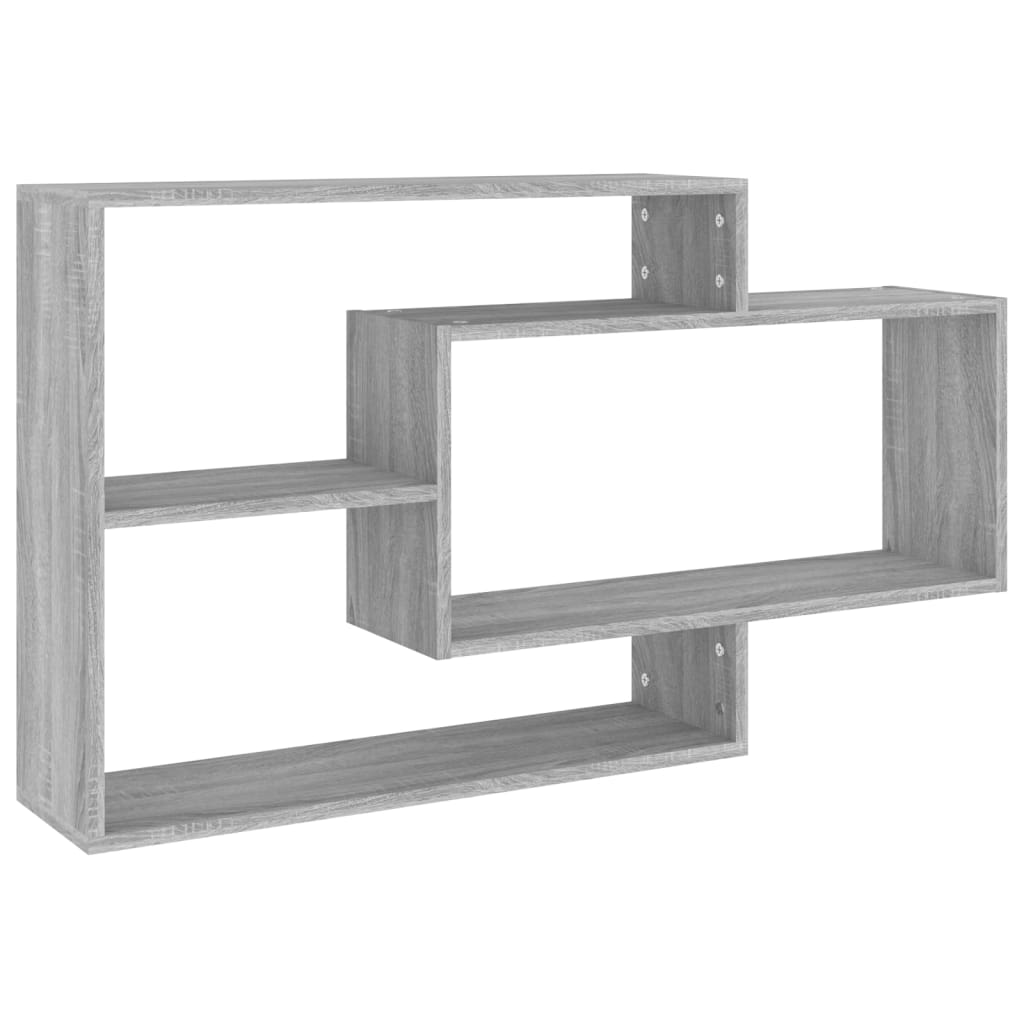Wall Shelf Grey Sonoma 104x20x58.5 cm Engineered Wood - Newstart Furniture