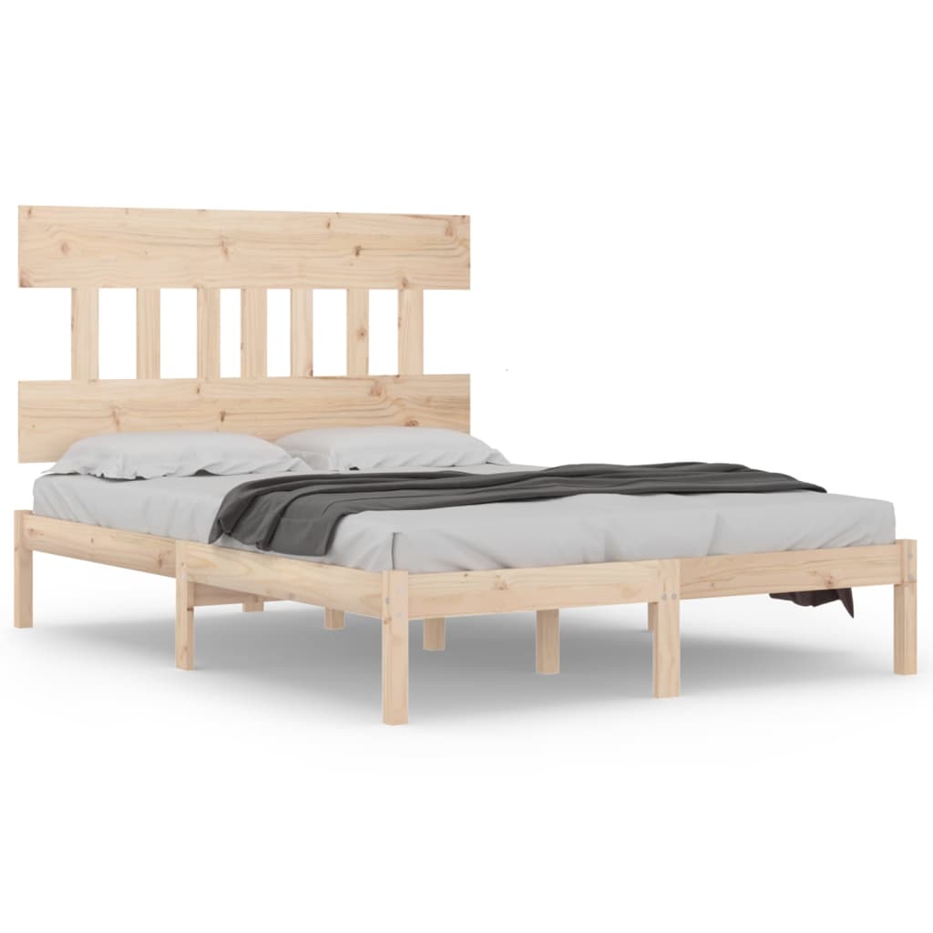 Bed Frame Solid Wood 137x187 cm Double Size - Newstart Furniture