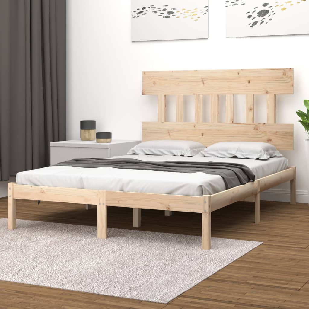 Bed Frame Solid Wood 137x187 cm Double Size - Newstart Furniture
