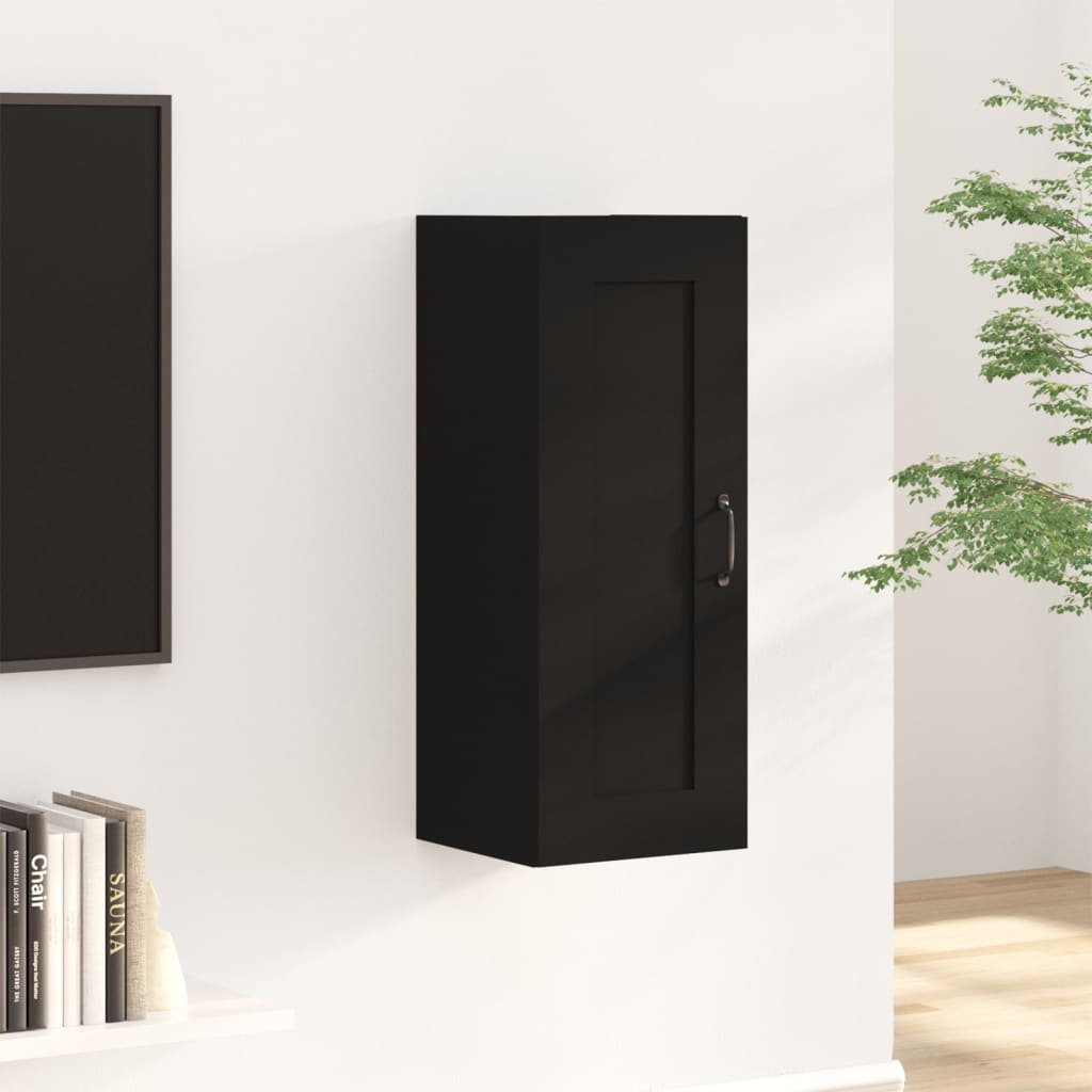Hanging Cabinet Black 35x34x90 cm Engineered Wood - Newstart Furniture