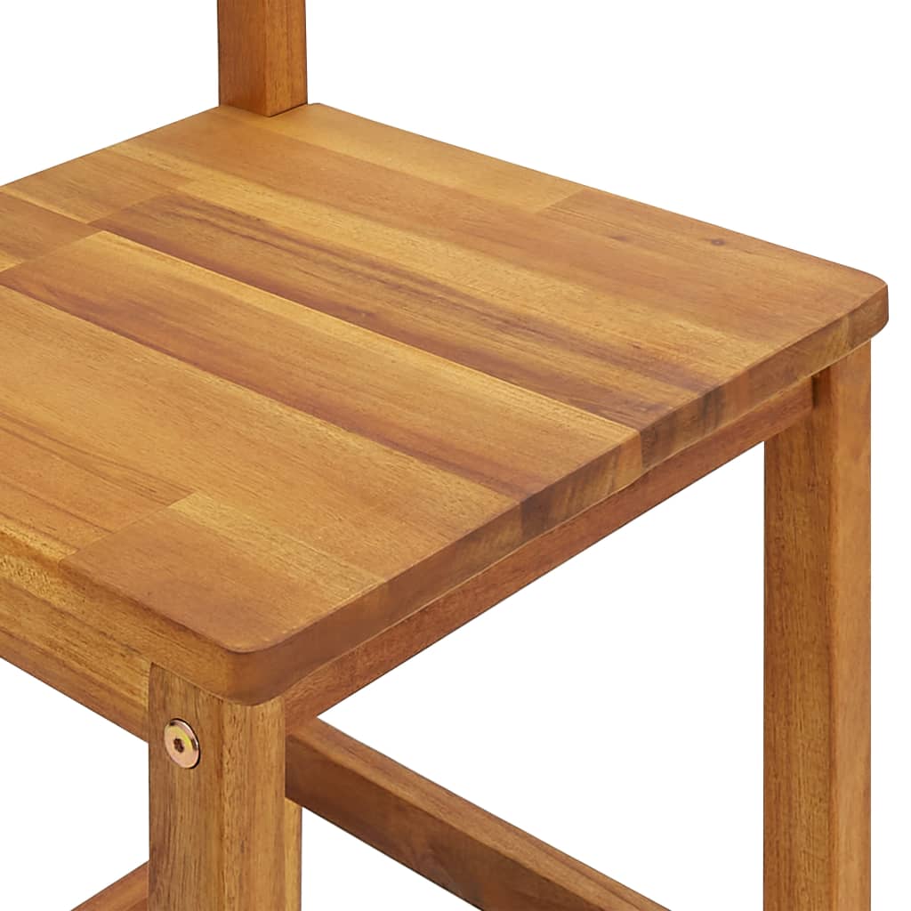 Bar Stools 6 pcs Solid Wood Acacia - Newstart Furniture