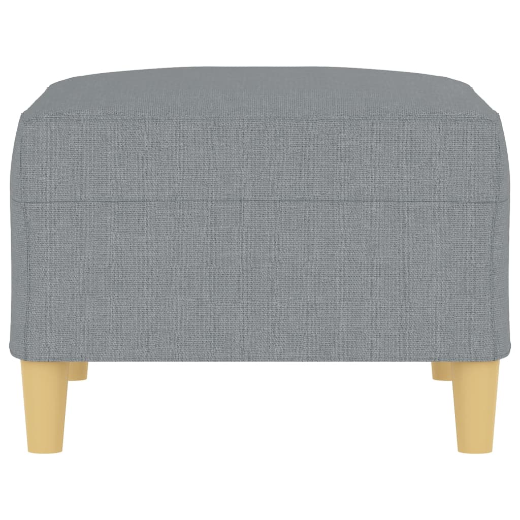 Footstool Light Grey 70x55x41 cm Fabric - Newstart Furniture