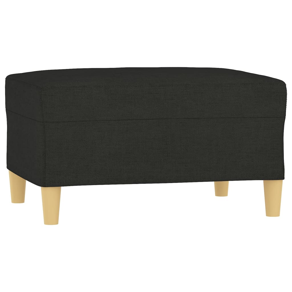 Footstool Black 70x55x41 cm Fabric - Newstart Furniture