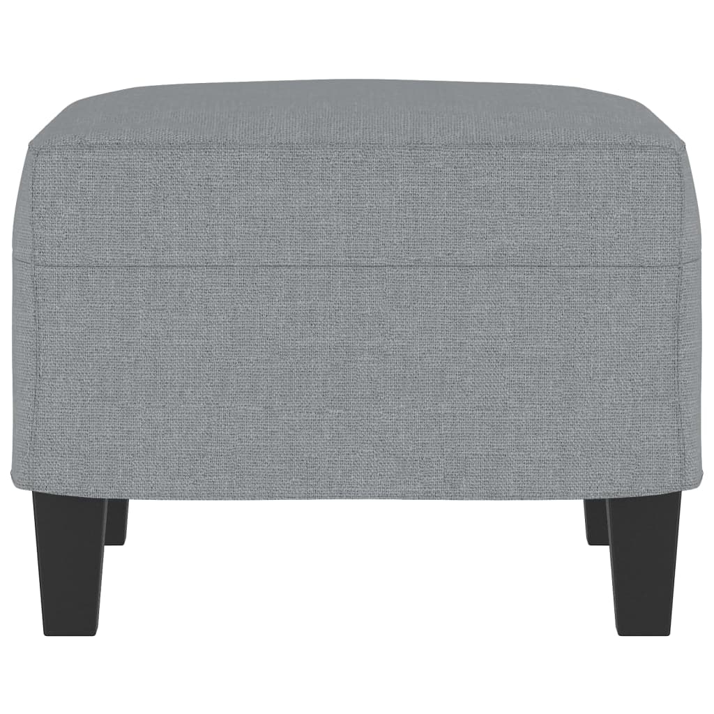 Footstool Light Grey 60x50x41 cm Fabric - Newstart Furniture