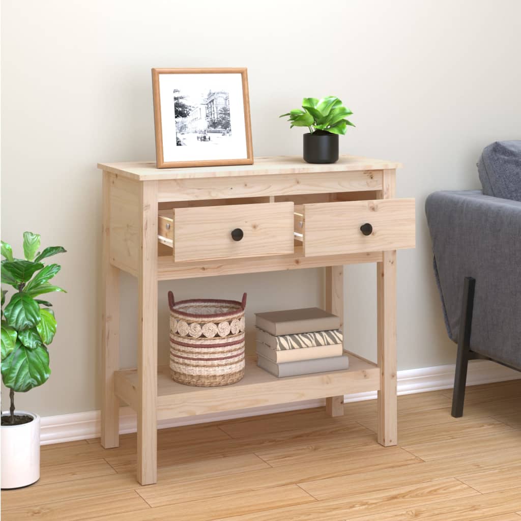 Console Table 75x35x75 cm Solid Wood Pine - Newstart Furniture