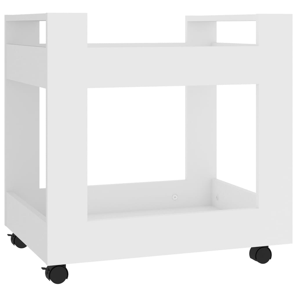 Desk Trolley White 60x45x60 cm Engineered Wood - Newstart Furniture