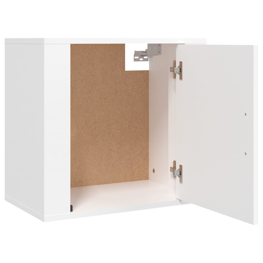 Wall-mounted Bedside Cabinets 2 pcs White 50x30x47 cm - Newstart Furniture