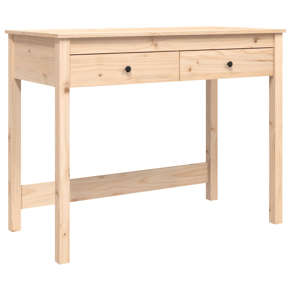 Desk with Drawers 100x50x78 cm Solid Wood Pine - Newstart Furniture