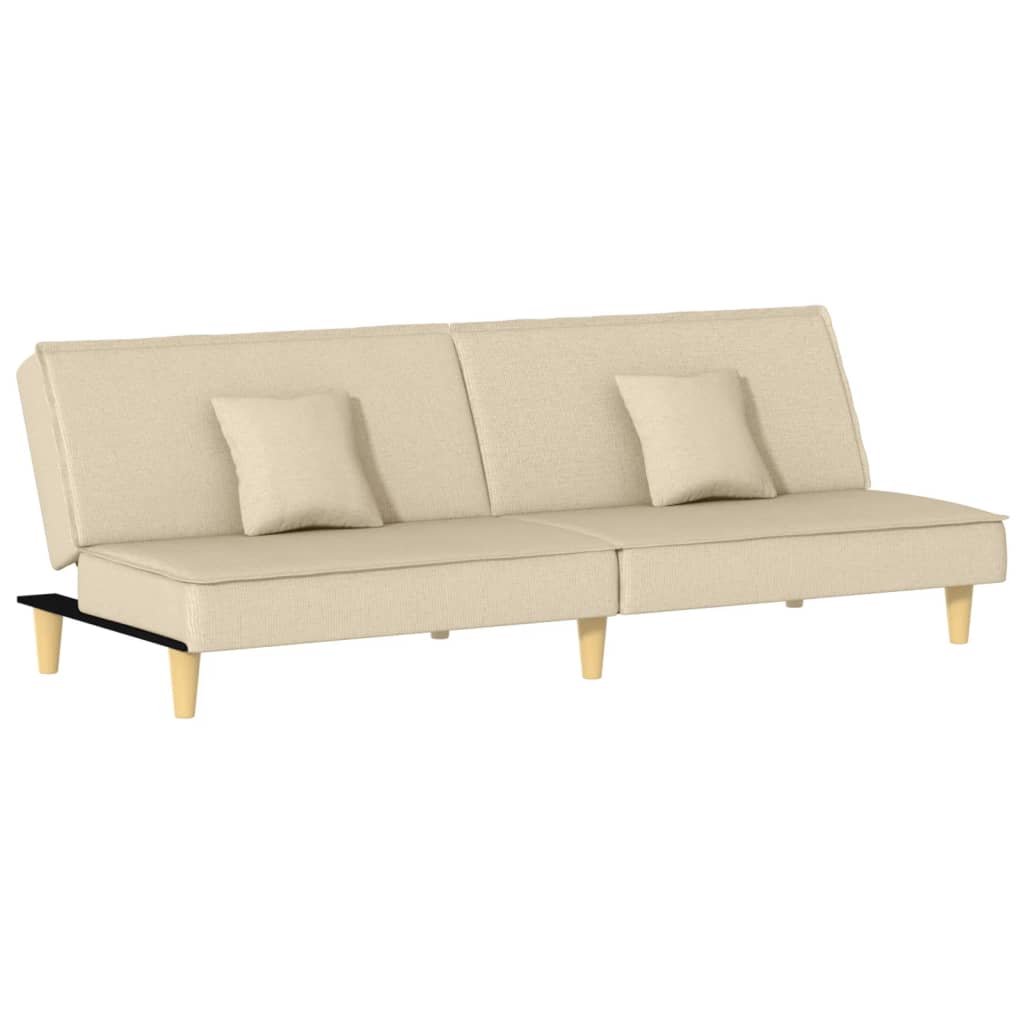 Sofa Bed Cream Fabric - Newstart Furniture