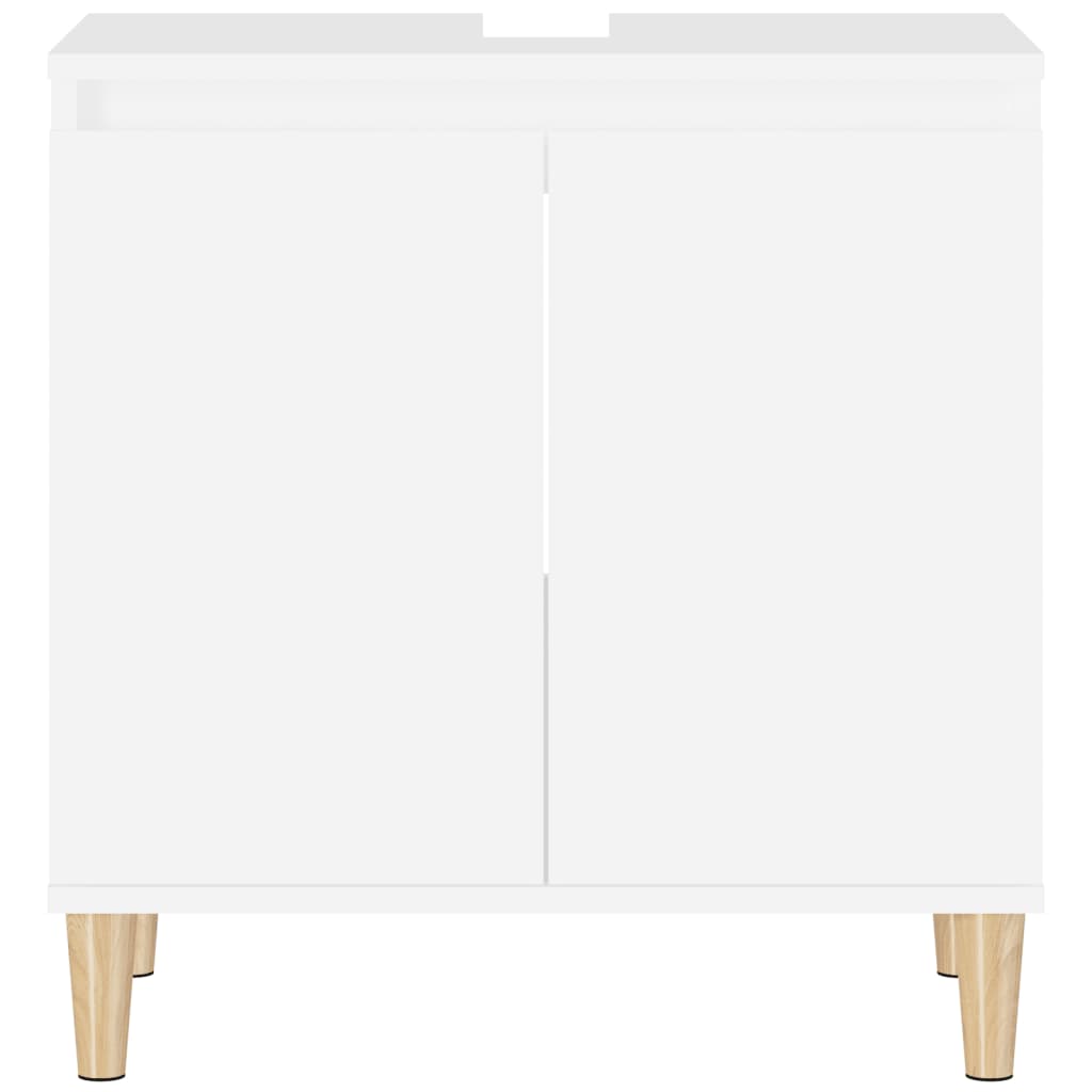 Sink Cabinet White 58x33x60 cm Engineered Wood - Newstart Furniture