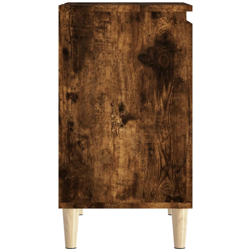 Sink Cabinet Smoked Oak 58x33x60 cm Engineered Wood - Newstart Furniture