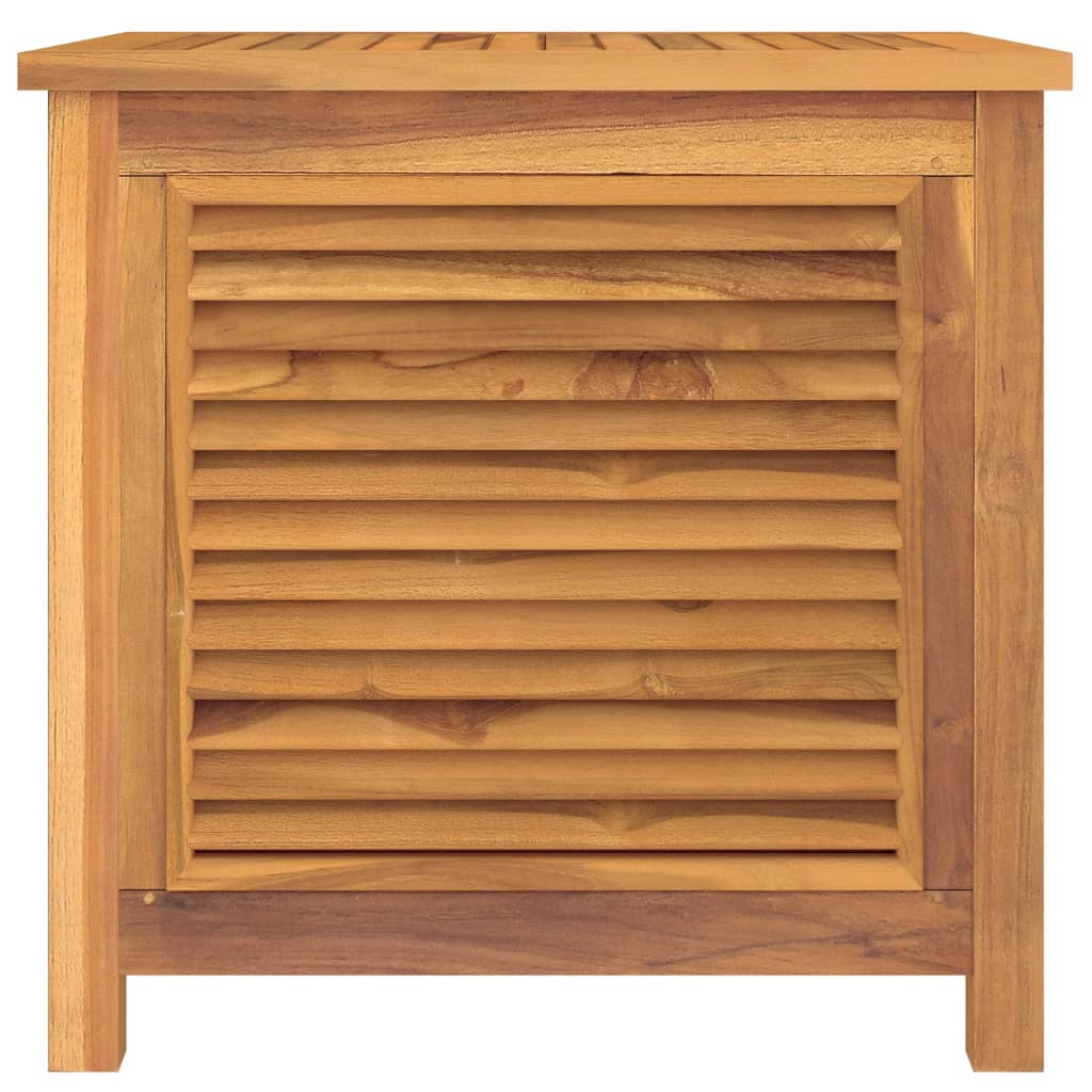 Garden Storage Box with Bag 60x50x58 cm Solid Wood Teak - Newstart Furniture