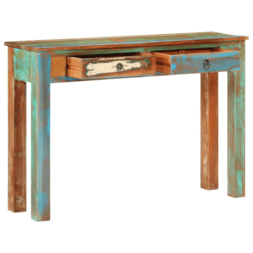 Console Table 110x30x75 cm Solid Wood Reclaimed - Newstart Furniture