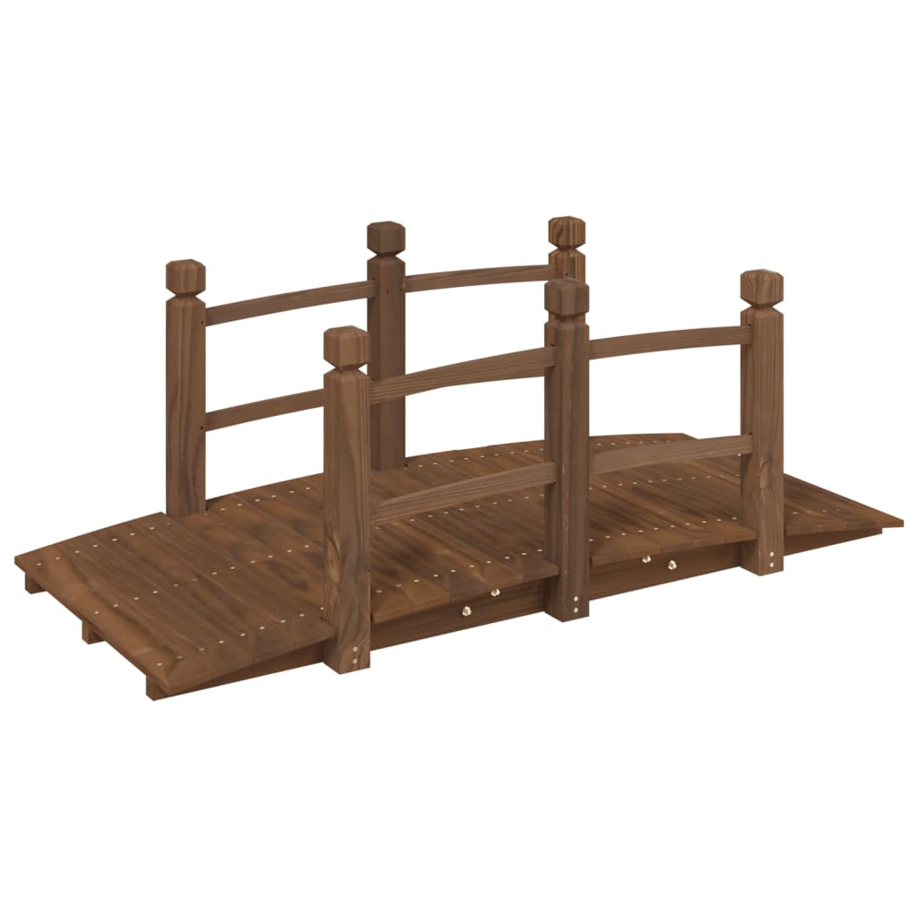 Garden Bridge with Railings 150x67x56cm Solid Wood Spruce - Newstart Furniture