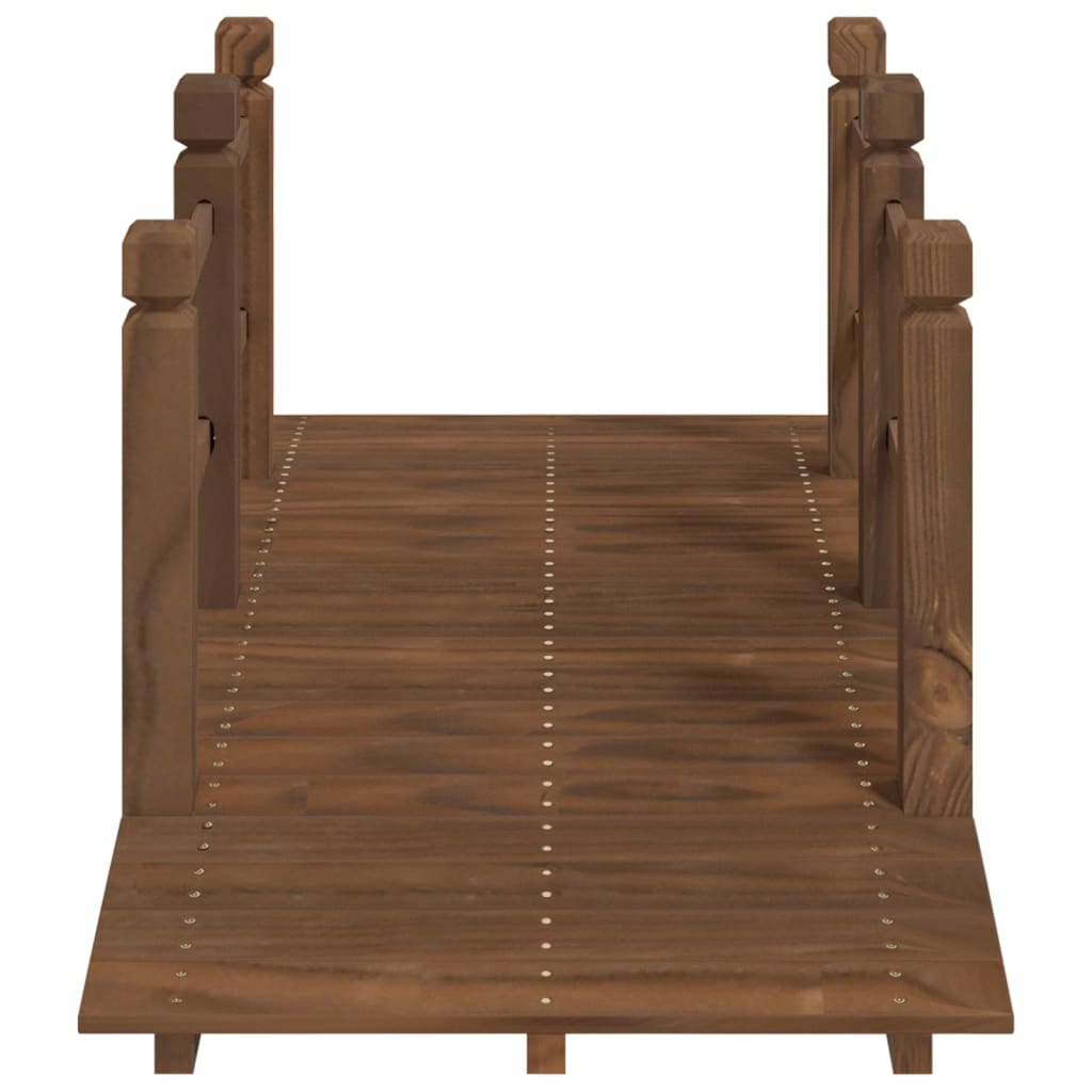 Garden Bridge with Railings 150x67x56cm Solid Wood Spruce - Newstart Furniture