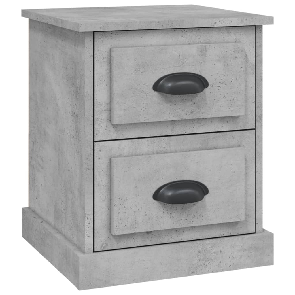 Bedside Cabinet Concrete Grey 39x39x47.5 cm Engineered Wood - Newstart Furniture