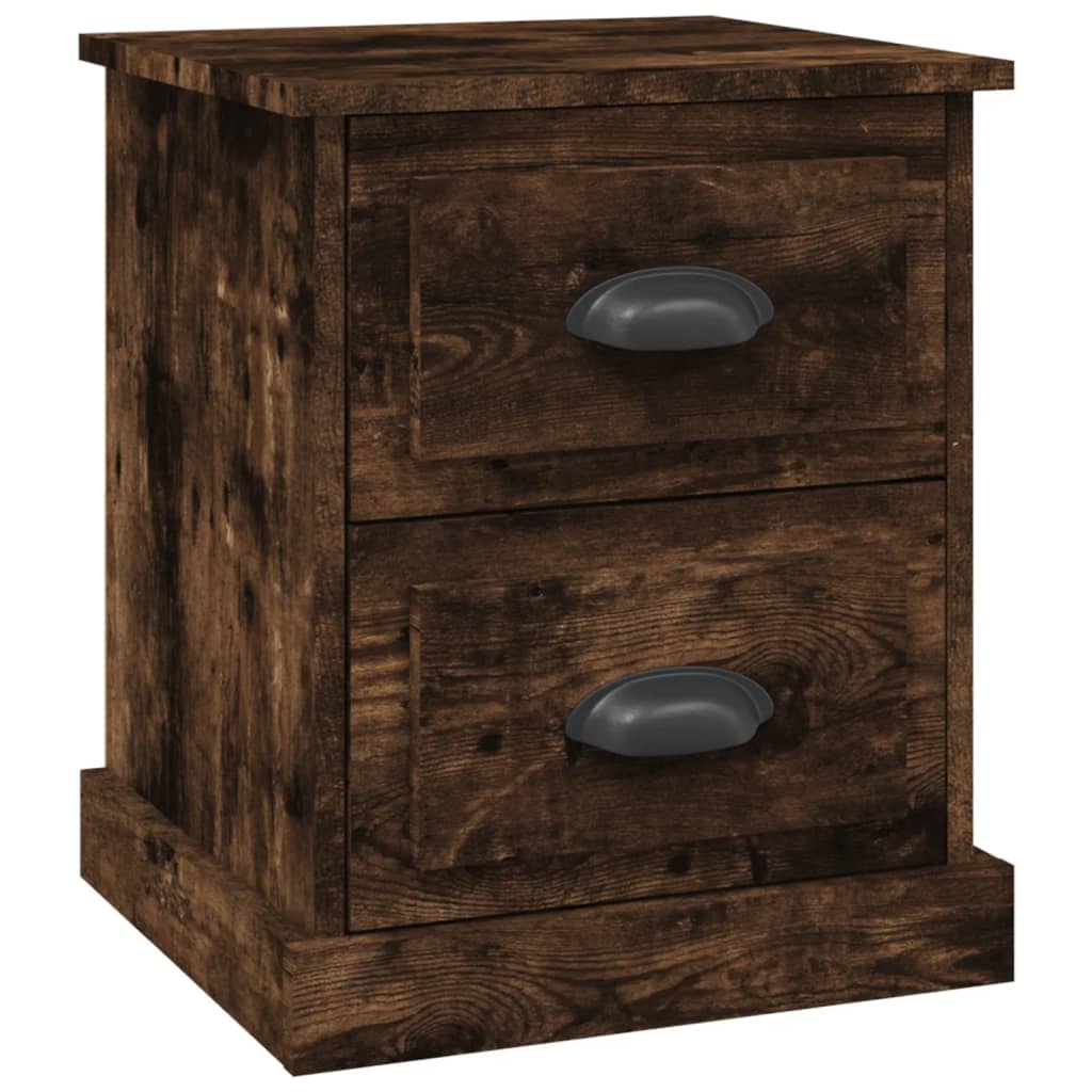 Bedside Cabinet Smoked Oak 39x39x47.5 cm Engineered Wood - Newstart Furniture