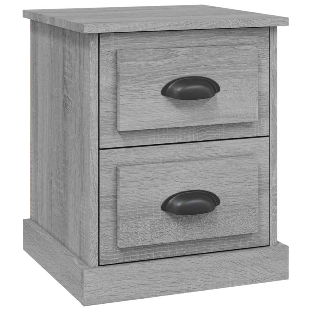 Bedside Cabinet Grey Sonoma 39x39x47.5 cm Engineered Wood - Newstart Furniture