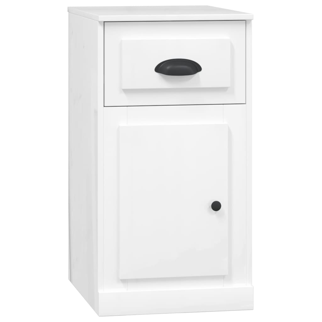 Side Cabinet with Drawer High Gloss White 40x50x75 cm Engineered Wood - Newstart Furniture