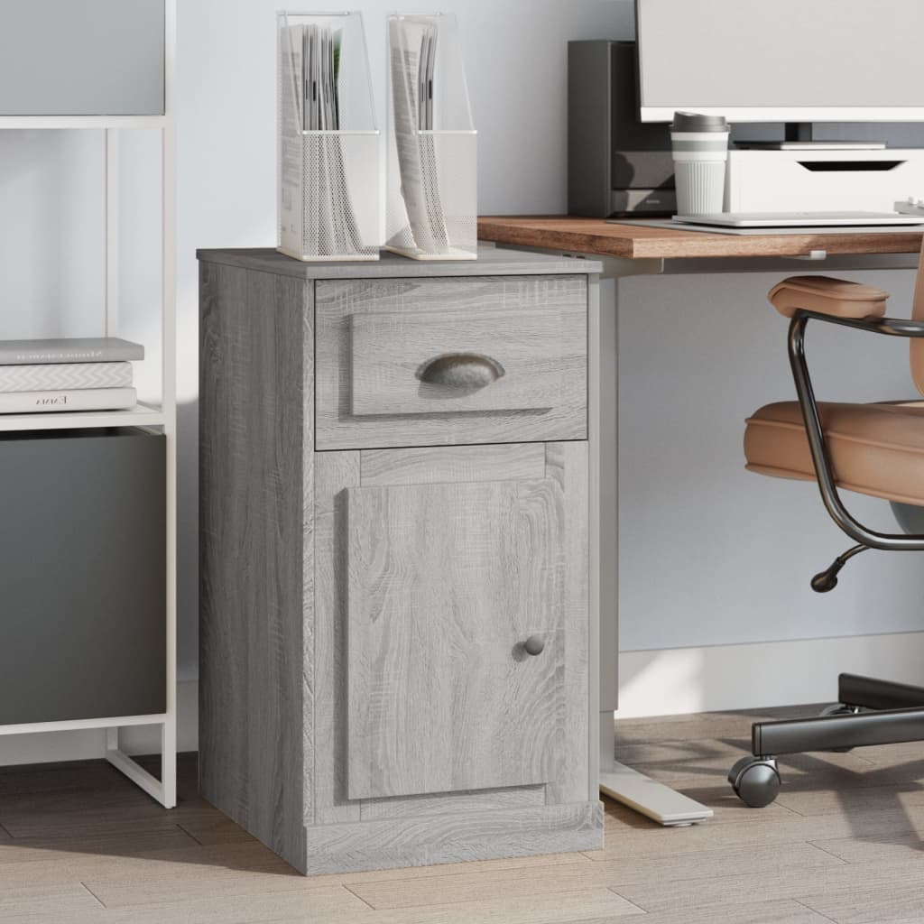 Side Cabinet with Drawer Grey Sonoma 40x50x75 cm Engineered Wood - Newstart Furniture