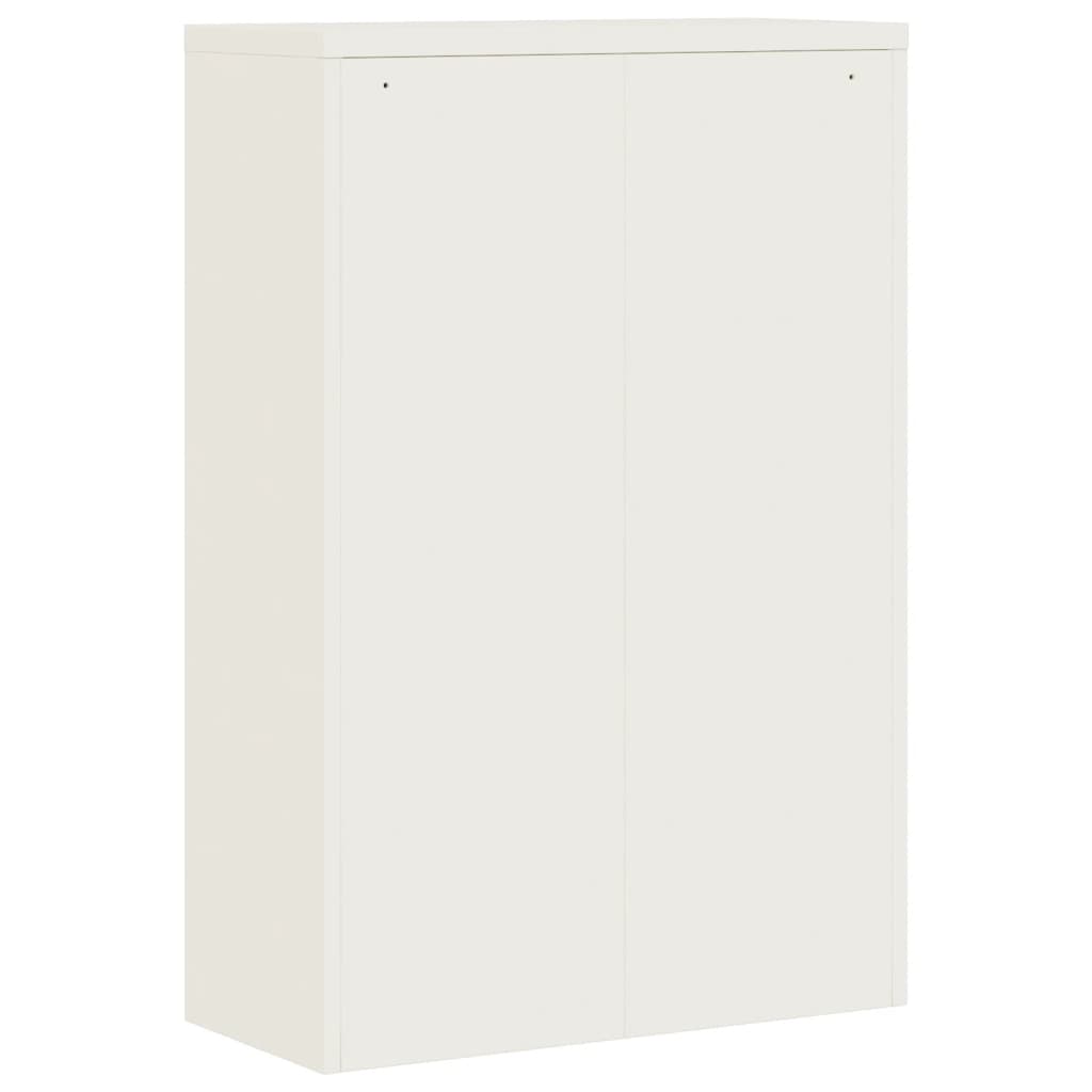 File Cabinet White 90x40x140 cm Steel - Newstart Furniture
