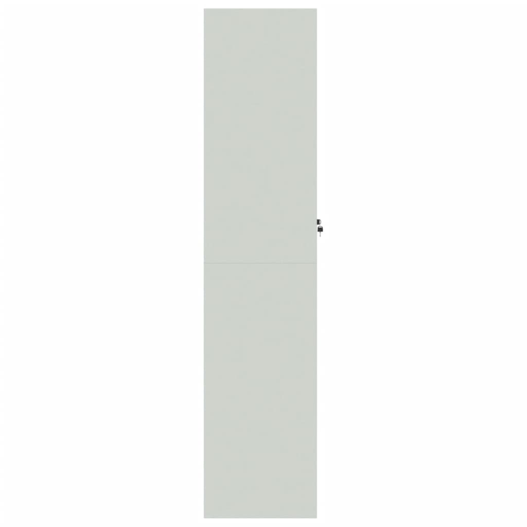 File Cabinet Light Grey 90x40x180 cm Steel - Newstart Furniture