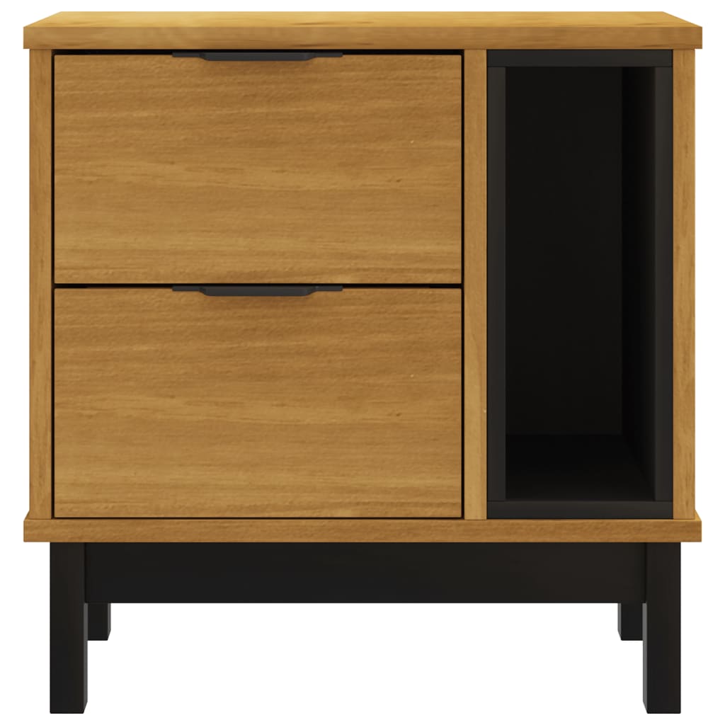 Bedside Cabinet FLAM 49x35x50 cm Solid Wood Pine - Newstart Furniture