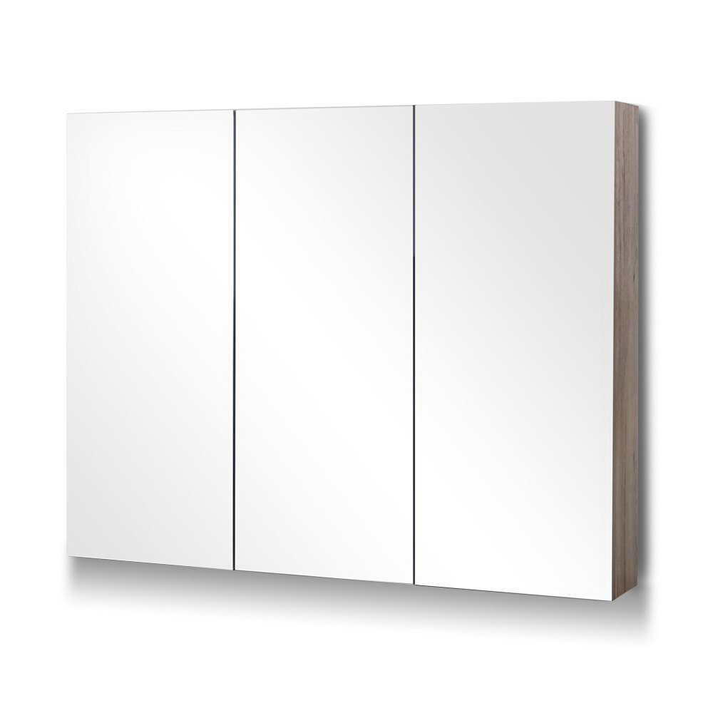 Cefito Bathroom Mirror Cabinet 900mm x720mm - Natural - Newstart Furniture