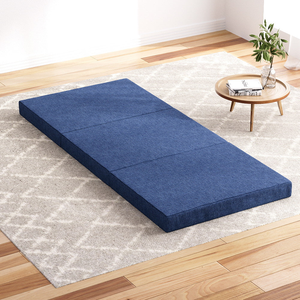Giselle Bedding Foldable Mattress Folding Portable Bed Floor Mat Camping Single - Newstart Furniture