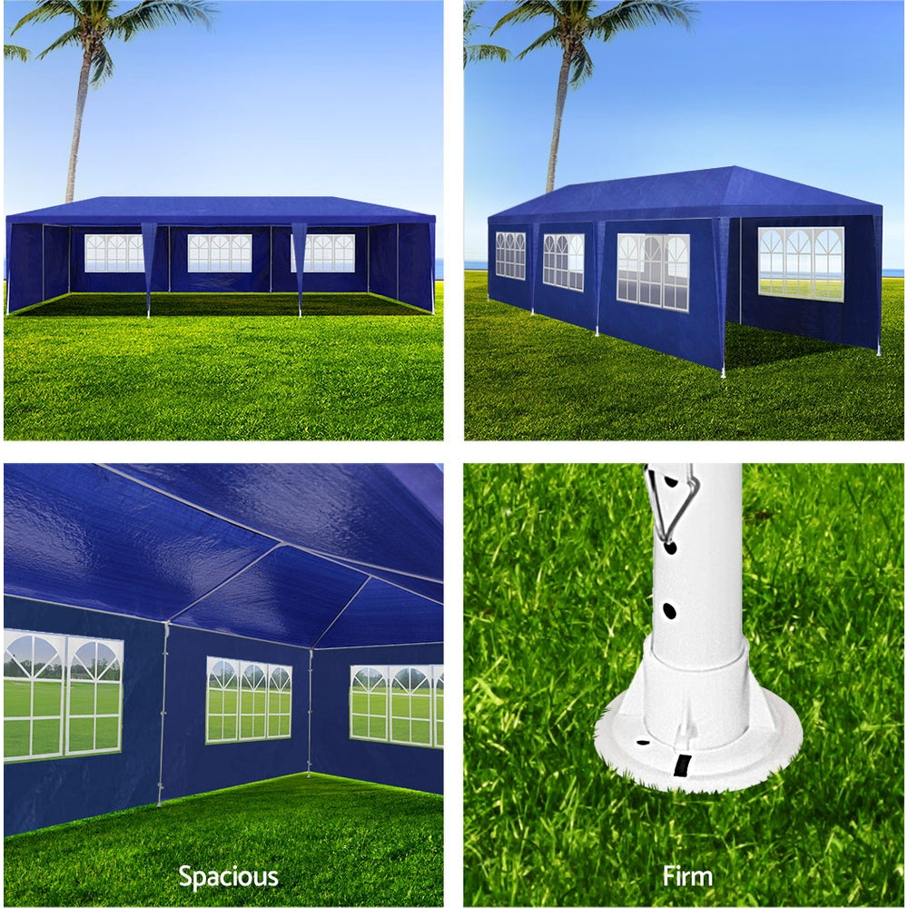 Instahut Gazebo 3x9 Outdoor Marquee Wedding Gazebos Tent Canopy Camping Tent BU - Newstart Furniture